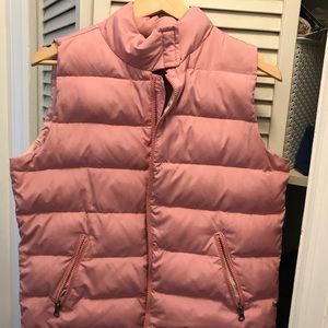 American eagles pink puff vest